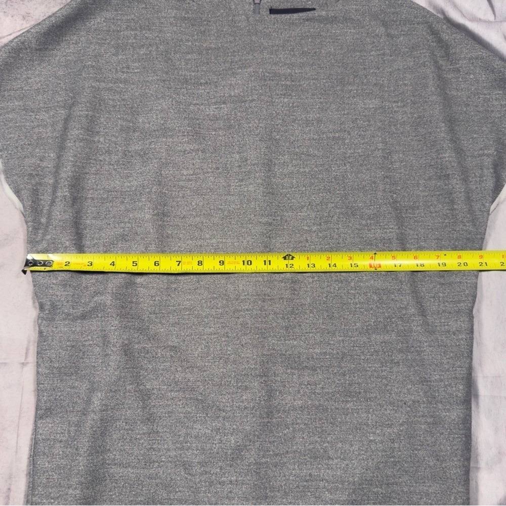 Blaque Label Small Grey Cap Sleeve Shift Dress with Pockets Heathered - Picture 7 of 11